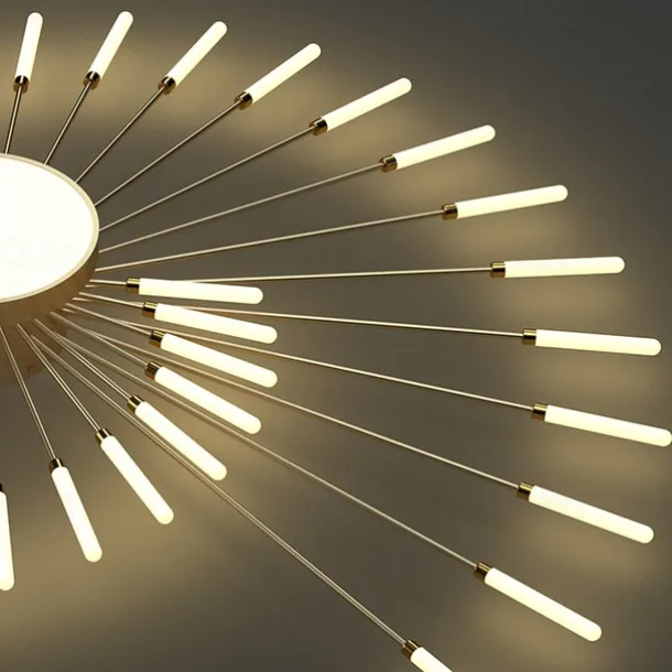 128cm Single Design Ceiling Lights Metal LED Nordic Style 110-240 V