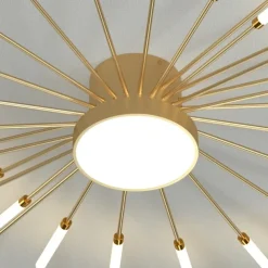 128cm Single Design Ceiling Lights Metal LED Nordic Style 110-240 V