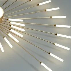 128cm Single Design Ceiling Lights Metal LED Nordic Style 110-240 V