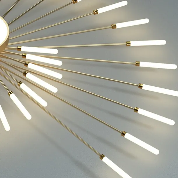 128cm Single Design Ceiling Lights Metal LED Nordic Style 110-240 V