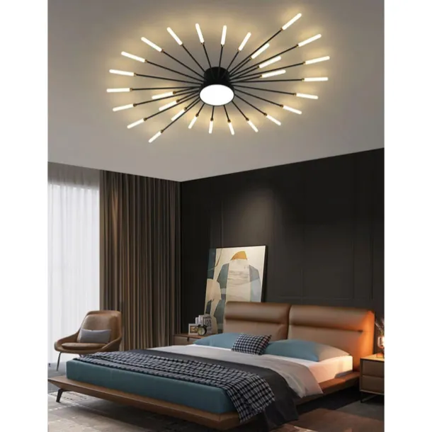 128cm Single Design Ceiling Lights Metal LED Nordic Style 110-240 V