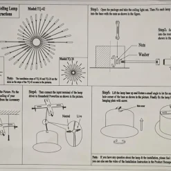 128cm Single Design Ceiling Lights Metal LED Nordic Style 110-240 V