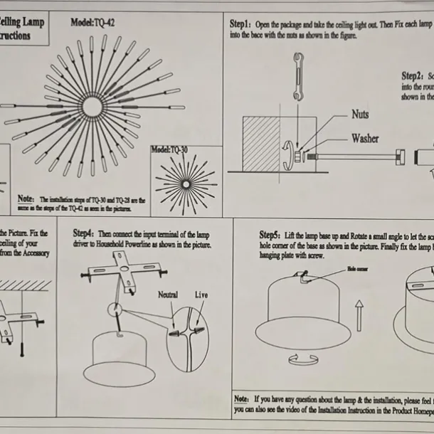 128cm Single Design Ceiling Lights Metal LED Nordic Style 110-240 V