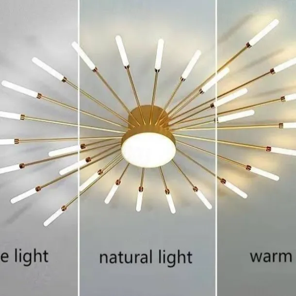 128cm Single Design Ceiling Lights Metal LED Nordic Style 110-240 V
