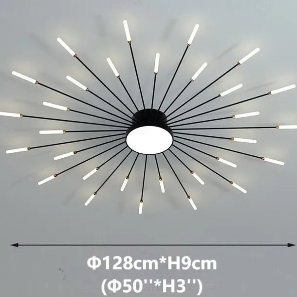 128cm Single Design Ceiling Lights Metal LED Nordic Style 110-240 V