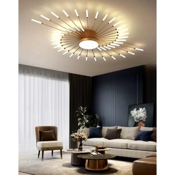 128cm Single Design Ceiling Lights Metal LED Nordic Style 110-240 V