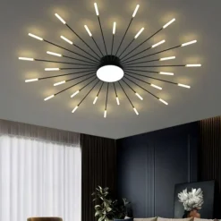 128cm Single Design Ceiling Lights Metal LED Nordic Style 110-240 V