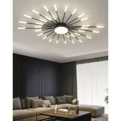 128cm Single Design Ceiling Lights Metal LED Nordic Style 110-240 V