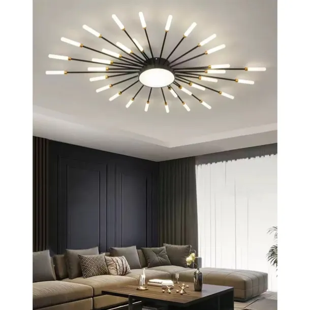 128cm Single Design Ceiling Lights Metal LED Nordic Style 110-240 V