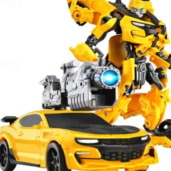 20CM Transformation Toys Anime Robot Car Action Figure Plastic ABS Cool Movie Aircraft Engineering Model Kids Boy Gift