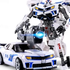 20CM Transformation Toys Anime Robot Car Action Figure Plastic ABS Cool Movie Aircraft Engineering Model Kids Boy Gift