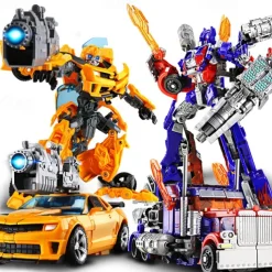 20CM Transformation Toys Anime Robot Car Action Figure Plastic ABS Cool Movie Aircraft Engineering Model Kids Boy Gift