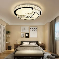 50cm Unique Design Ceiling Lights Stainless Steel Electroplated Modern 220-240V