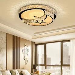 50cm Unique Design Ceiling Lights Stainless Steel Electroplated Modern 220-240V