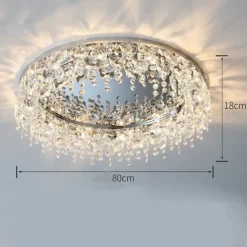 80cm Unique Design Chandelier Stainless Steel Electroplated Modern 220-240V