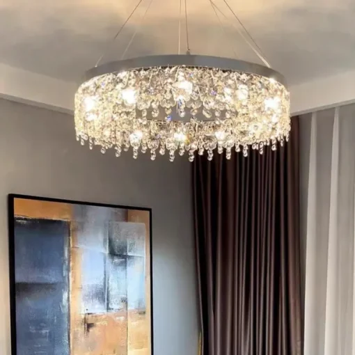 50cm Unique Design Chandelier Stainless Steel Electroplated Modern 220-240V