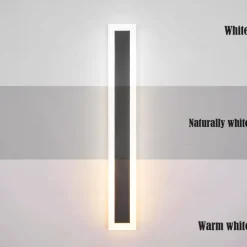 60/80/100cm Wall Light LED Acrylic Wall Sconces Long Porch Wall Lamp Fixture Suitable for Living Room AC85-265V