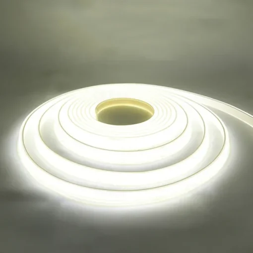 COB LED Strip Lights, 360 LEDs/m Waterproof Outdoor Decor, Flexible High-Brightness Ribbon Light, 3000K/4000K/6000K, 220V
