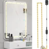 COB LED Vanity Mirror Light Kit, 1-4M/3.2-13ft 420LED/m Adjustable Strip Light, Dimmer & Power Supply COB Strip Lights for Mirror, Closet, Kitchen, Cabinet Lighting