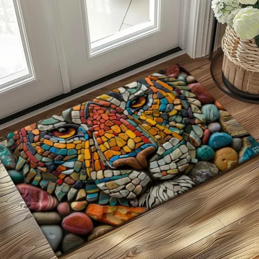 Cobblestones Animals Doormat Kitchen Mat Floor Mat Non-Slip Area Rug Oil Proof Rug Indoor Outdoor Mat Bedroom Decor Bathroom Mat Entrance Rug