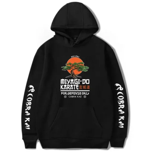 Cobra Kai Karate Kid Hoodie Anime Cartoon Anime Harajuku Graphic Kawaii For Couple's Men's Women's Adults' Back To School Hot Stamping