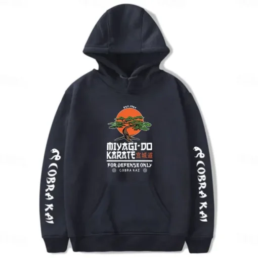 Cobra Kai Karate Kid Hoodie Anime Cartoon Anime Harajuku Graphic Kawaii For Couple's Men's Women's Adults' Back To School Hot Stamping