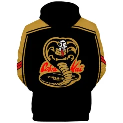 Cobra Kai Karate Kid Hoodie Anime Cartoon Anime 3D 3D Harajuku Graphic For Couple's Men's Women's Adults' 3D Print