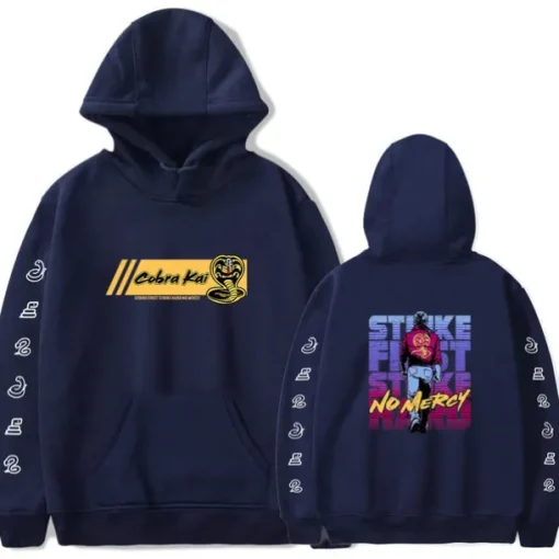 Cobra Kai Karate Kid Hoodie Anime Cartoon Anime Harajuku Graphic Kawaii For Couple's Men's Women's Adults' Hot Stamping