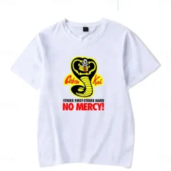 Cobra Kai Karate Kid T-shirt Anime Cartoon Anime Harajuku Graphic Kawaii For Couple's Men's Women's Adults' Carnival Masquerade Saint Patrick's Day Hot Stamping
