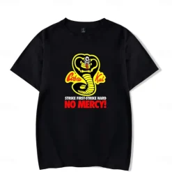 Cobra Kai Karate Kid T-shirt Anime Cartoon Anime Harajuku Graphic Kawaii For Couple's Men's Women's Adults' Carnival Masquerade Saint Patrick's Day Hot Stamping
