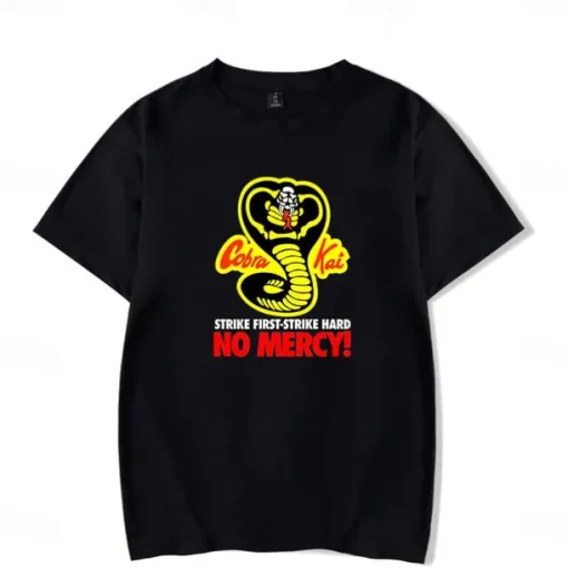 Cobra Kai Karate Kid T-shirt Anime Cartoon Anime Harajuku Graphic Kawaii For Couple's Men's Women's Adults' Carnival Masquerade Saint Patrick's Day Hot Stamping