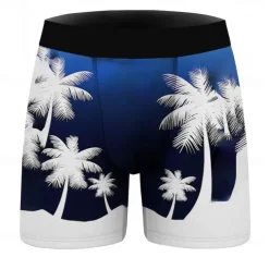 Coconut Tree Boxer Briefs Underwear Graphic Prints For Men's Adults' Masquerade 3D Print Vacation