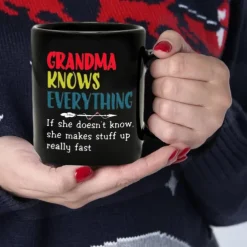 Coffee Mug Black Retro Vintage Ceramic Mug with Graphic Design 12oz/330ml Perfect Gift for Friends Mothers Day Wedding