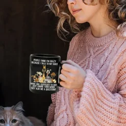 Coffee Mug Black Retro Vintage Ceramic Mug with Graphic Design 12oz/330ml Perfect Gift for Friends Mothers Day Wedding