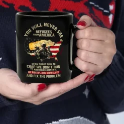 Coffee Mug Black Retro Vintage Ceramic Mug with Graphic Design 12oz/330ml Perfect Gift for Friends Mothers Day Wedding