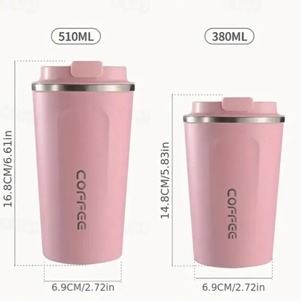 Coffee Mug Smart Travel Thermos Cup Temperature Display Stainless Steel Vacuum Coffee Cup With AI Temperature Display