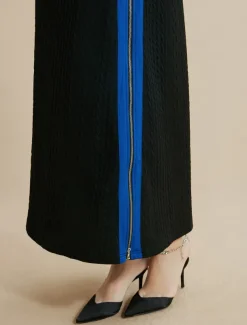 Color Block Round Neck Casual Set