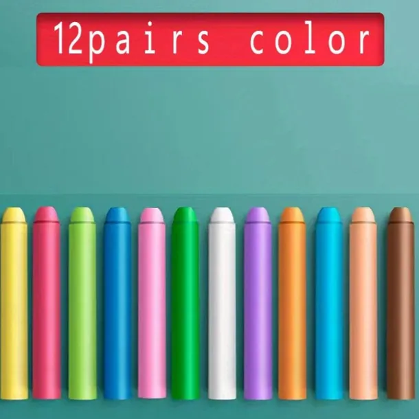 24Color Dust-free Water-soluble Chalk Color Erasable Pen School Teacher Special Blackboard Pen Student Painting Pen Set For Kid