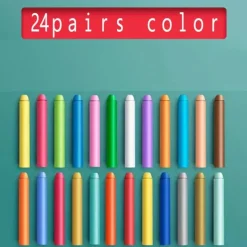 24Color Dust-free Water-soluble Chalk Color Erasable Pen School Teacher Special Blackboard Pen Student Painting Pen Set For Kid