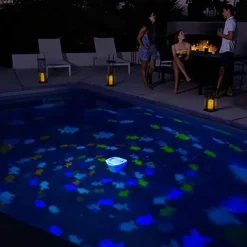 Colorful Floating Underwater Light RGB Bathtub Spa Lamp Swimming Pool Lights Battery Powered Children's Bath Lamp Projector Kids Gifts