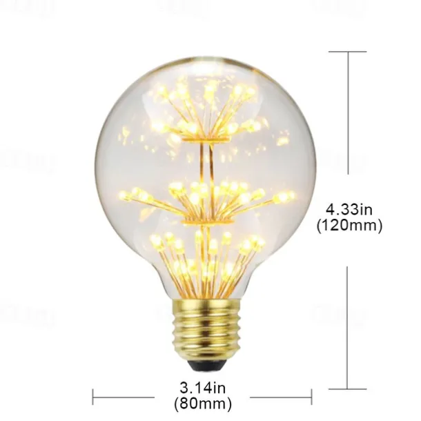 Colorful G80 Bulb E27 Screw Retro Edison Led Decorative Light Bulb