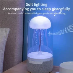 Colourful Light Jellyfish Speaker Mimics The Movement Scene Of Jellyfish Wireless Speaker With Tf/Type C Support Equipped With Light Conversion And Unique Ambient Speaker