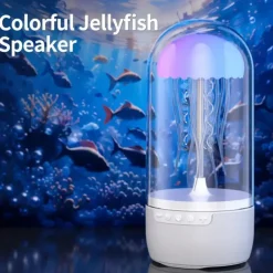 Colourful Light Jellyfish Speaker Mimics The Movement Scene Of Jellyfish Wireless Speaker With Tf/Type C Support Equipped With Light Conversion And Unique Ambient Speaker