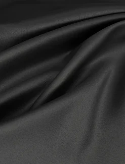 Column Satin Cocktail Dresses Elegant Formal Ankle Length Half Sleeve V Neck Pocket Italy Satin with Glitter Ruched