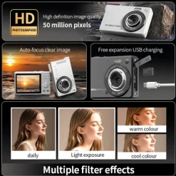 Compact Digital Camera FHD 1080P Digital Cameras Point and Shoot Camera Affordable digital cameras Best Idea for Gift