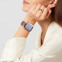 Compatible with Apple Watch band 38mm 40mm 41mm 42mm 44mm 45mm 49mm with Case Shockproof Stainless Steel Strap Replacement Wristband for iwatch Ultra 2 Series 9 8 7 SE 6 5 4 3 2 1