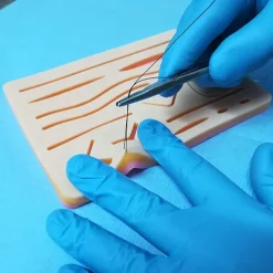 Complete Suture Practice Kit For Suture Training Including Large Silicone Suture Pad With Pre-Cut Wounds And Suture Tool Kit