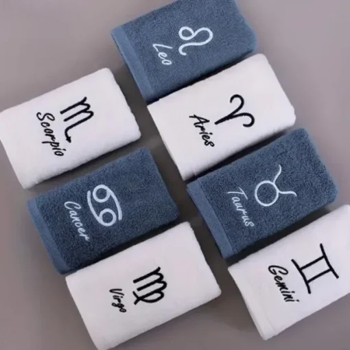 Constellation Towel 100% Cotton Towel Creative Couple Gift Thickened Sports Face Towel Pure Cotton Towel