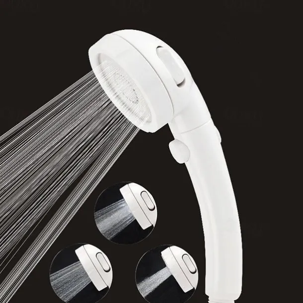 Contemporary Hand Shower / Rain Shower Plastic Feature - Water-saving / Stop Pause Button, Shower Head