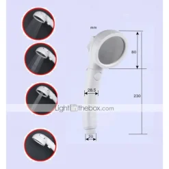 Contemporary Hand Shower / Rain Shower Plastic Feature - Water-saving / Stop Pause Button, Shower Head